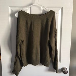 Long sleeve cropped sweater